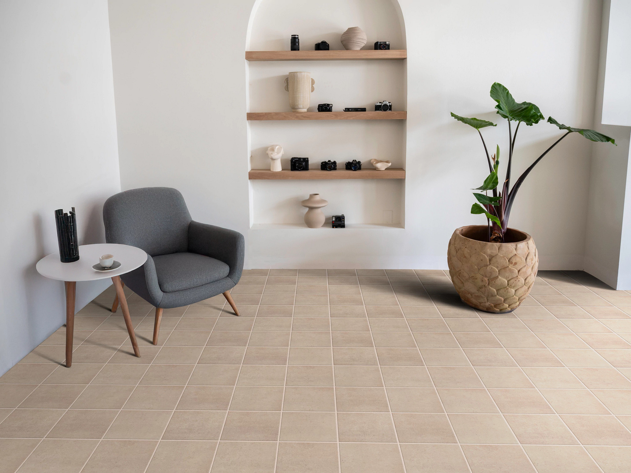 BLOOMS SOLID PETAL GREIGE ROOM