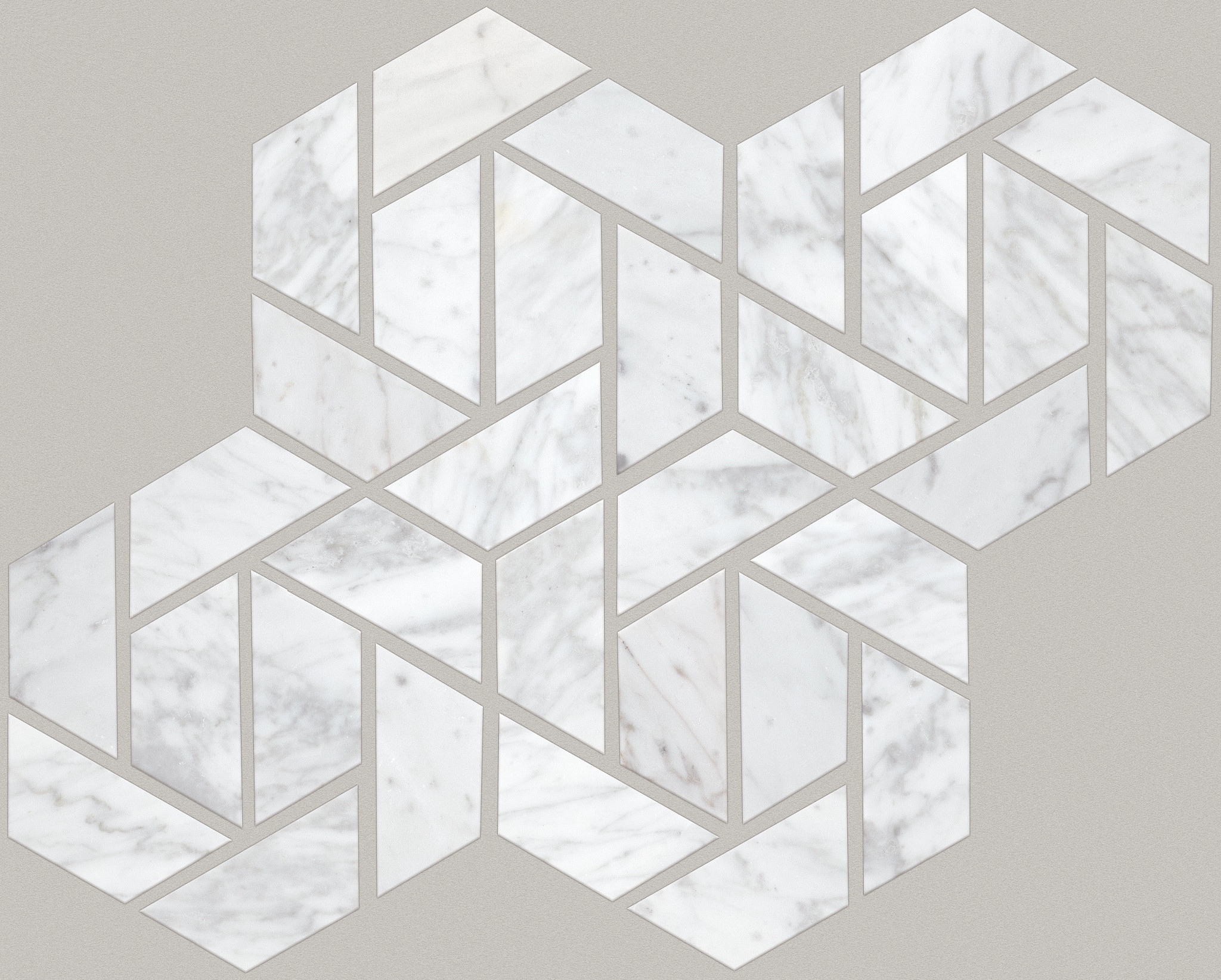 CHATEAU DOUBLE HEXAGON MOSAIC BIANCO CARRARA MAIN