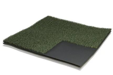 Durable synthetic turf for versatile applications Green artificial grass flooring swatch
