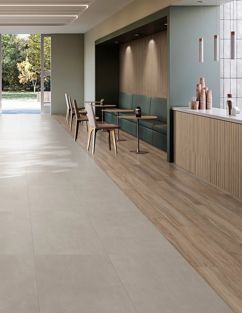 Blend Wall Panel Matte Luster Shadow - LVP flooring Blend Wall Panel Matte Luster Shadow Feature 1