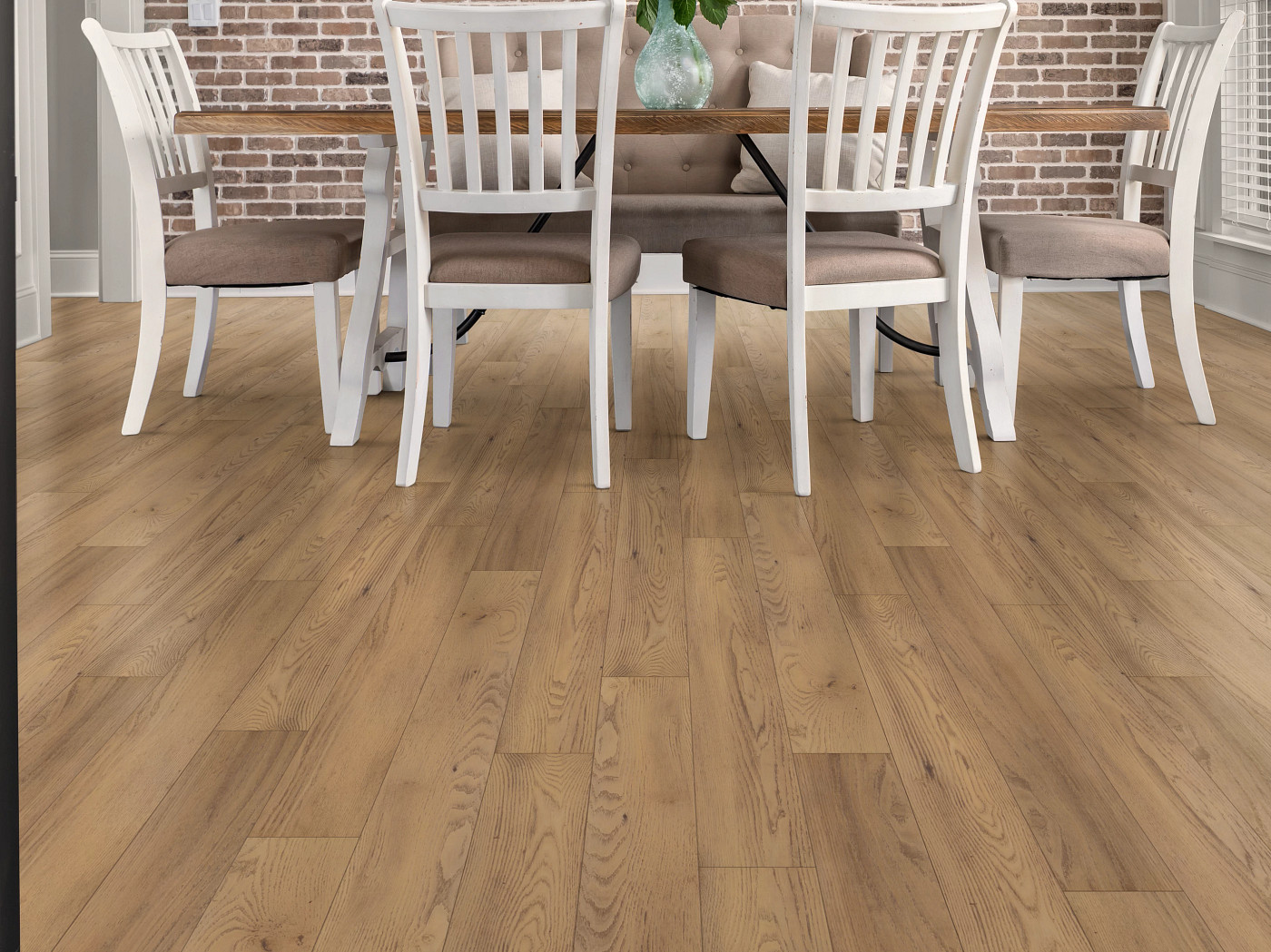 Franklin flooring, shown in a room