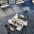 Chromatone Tile Clay Silver - LVP flooring Chromatone Tile Clay Silver Feature 2