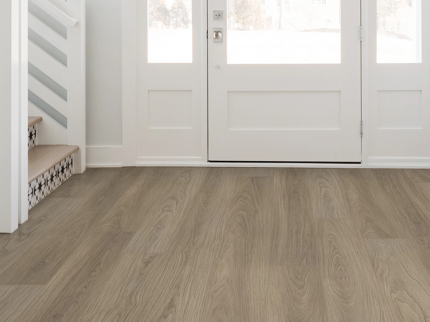 Woodland Mist flooring, shown in a room