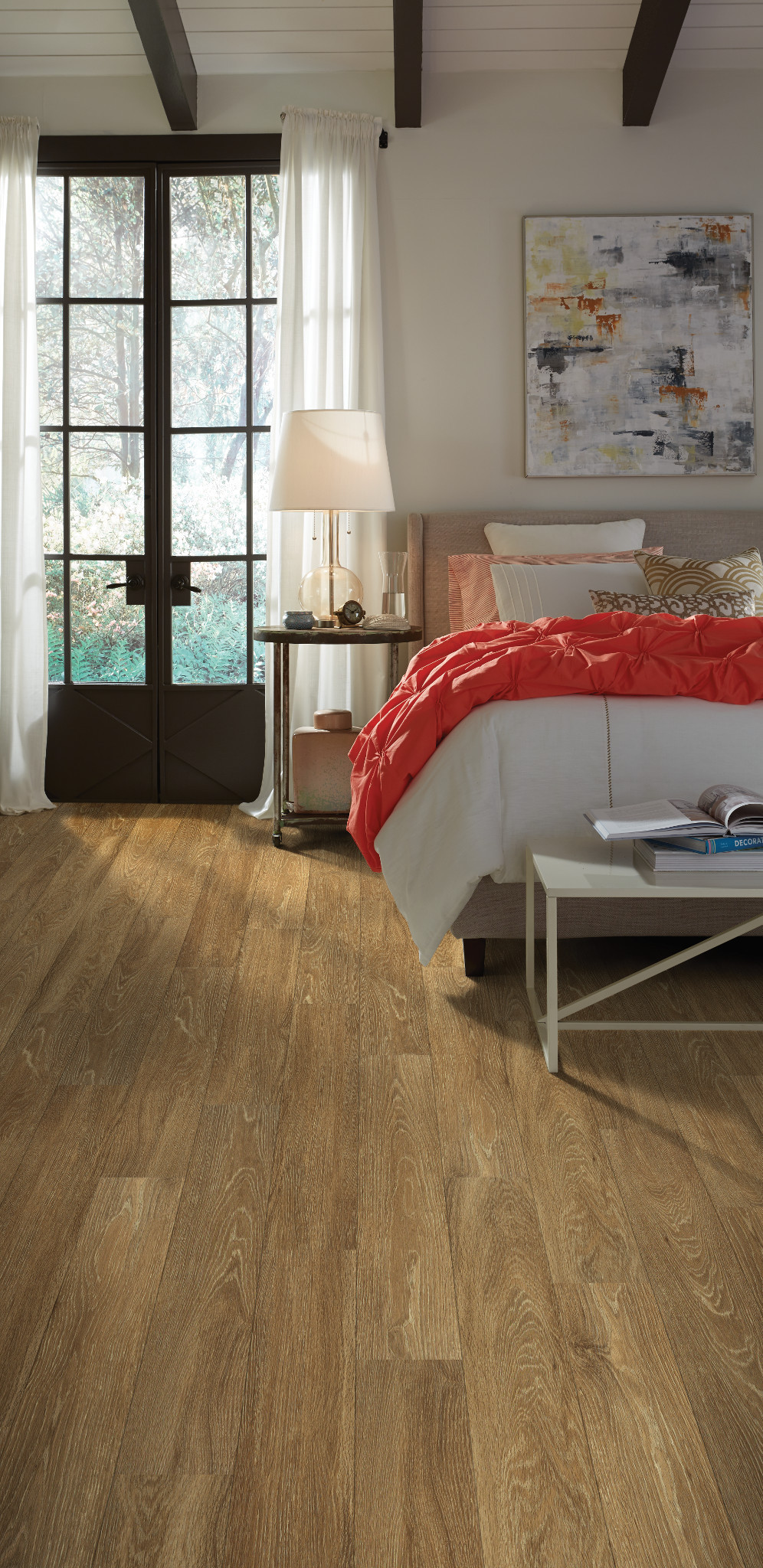 Malt flooring, shown in a room