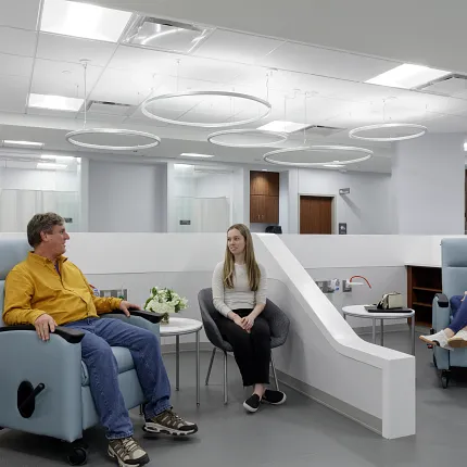 Durable sheet vinyl flooring for healthcare environments Healthcare facility with commercial heterogeneous sheet flooring