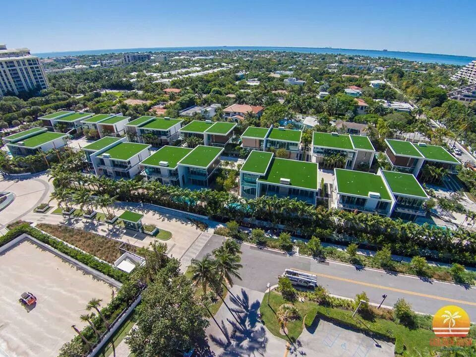 Shaw Turf installed on condo roofs