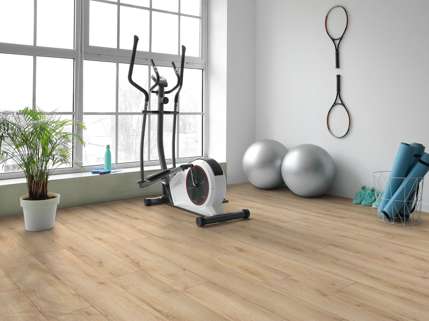Wheatfield flooring, shown in a room