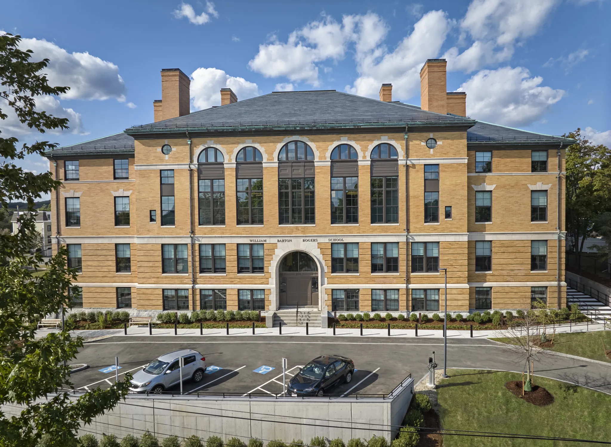Exterior view of William Barton Rogers School building