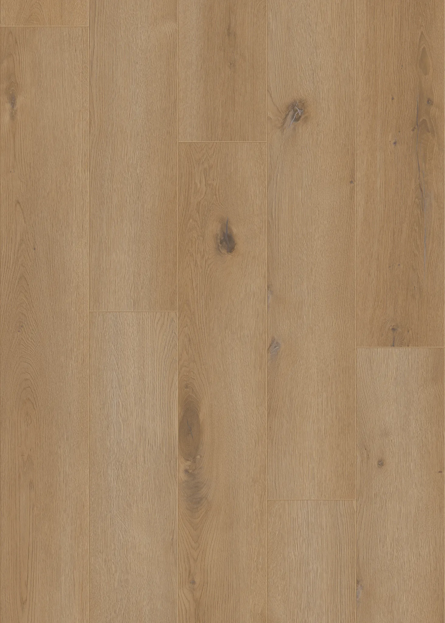 Light brown wood look luxury vinyl plank flooring with Sound Core technology