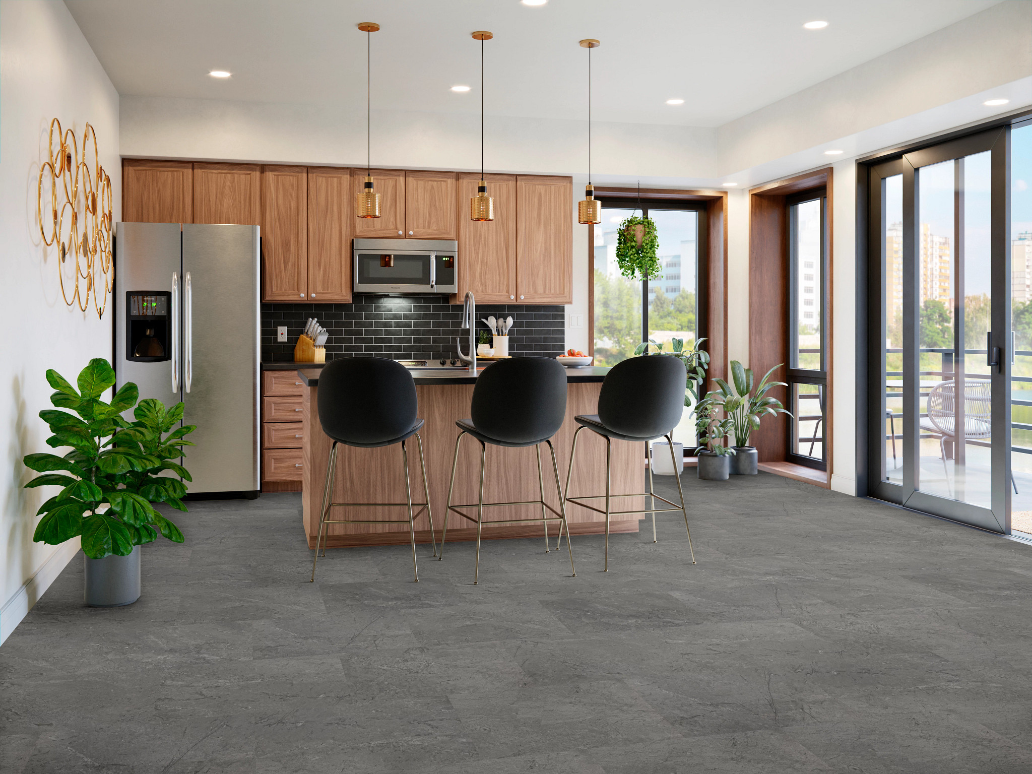OBELISK ACOUSTICAL PAD 5742V CHARCOAL SOAPSTONE 00938 room image