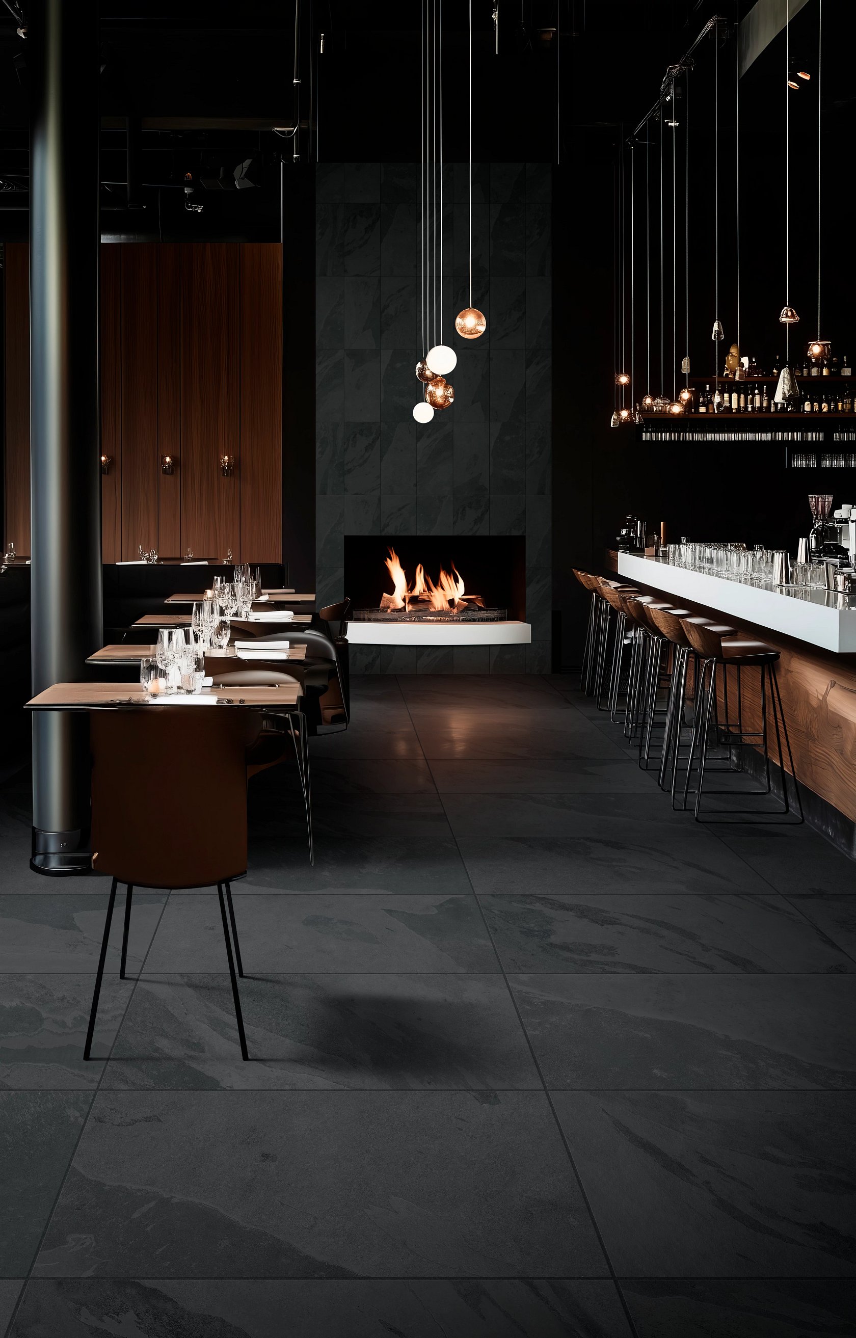 Dusk 6 X 12 Covebase Mist - LVP flooring Dusk 6 X 12 Covebase Mist Feature 1