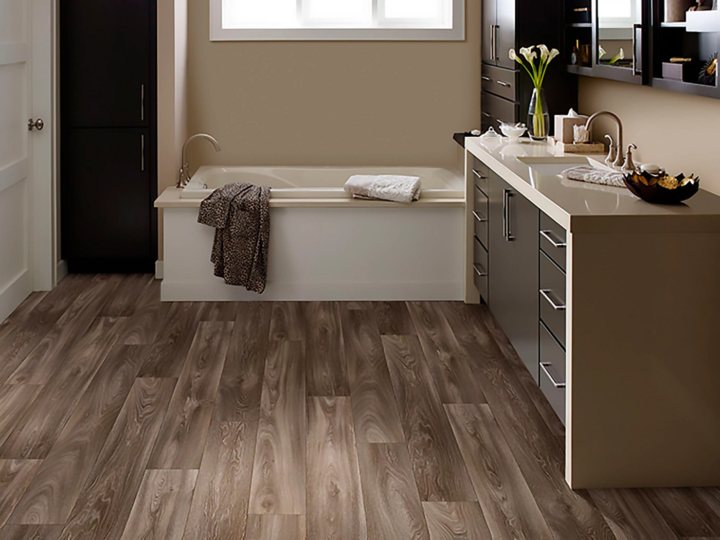 Iowa flooring, shown in a room