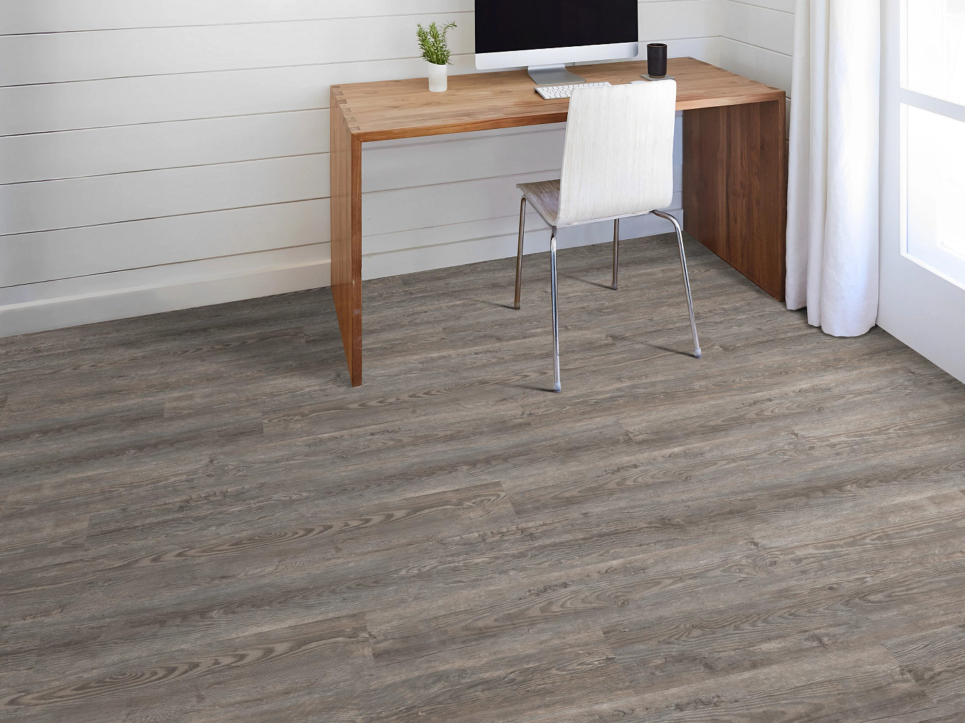 Slate flooring, shown in a room