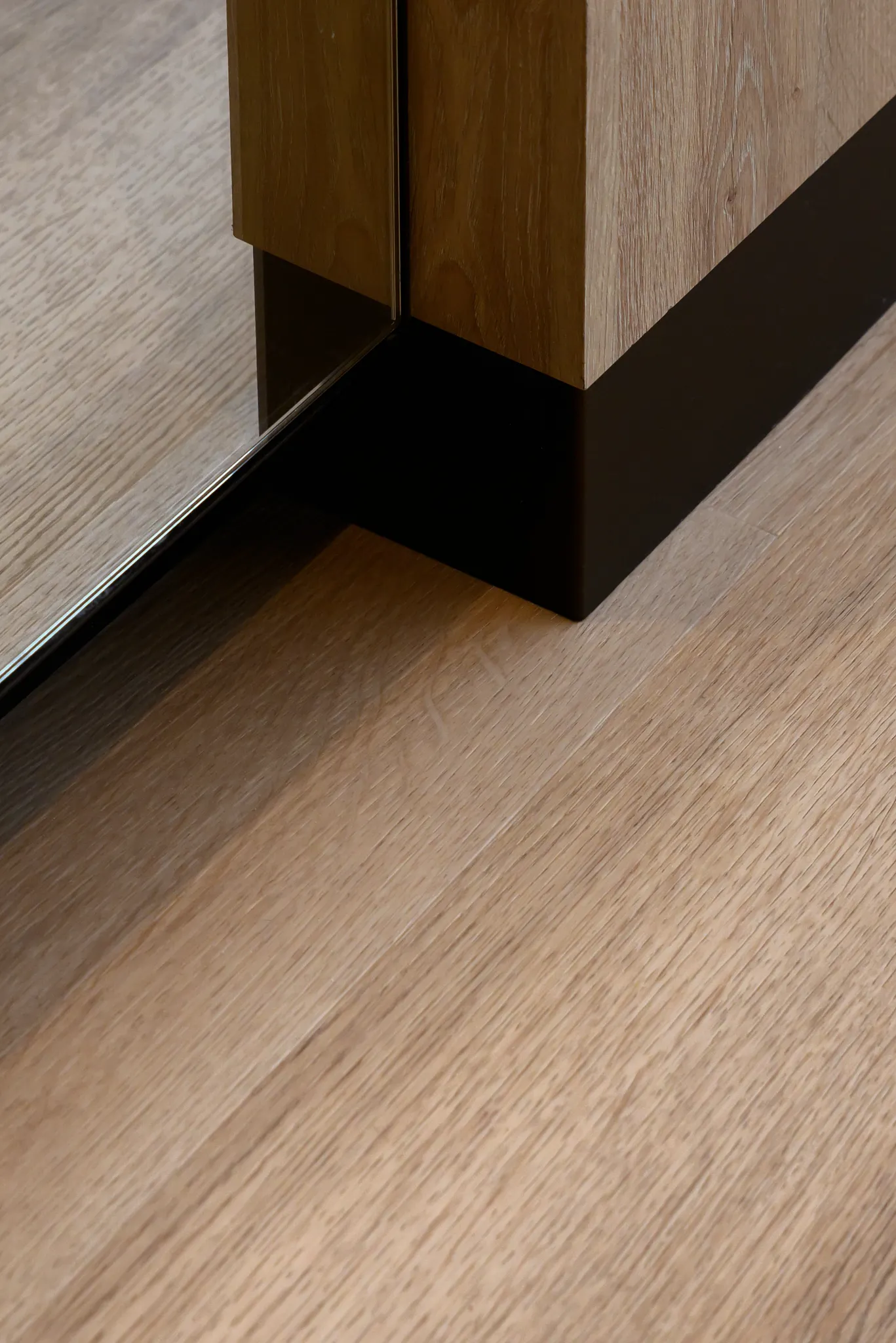 Close up wooden natural floor from Coretec