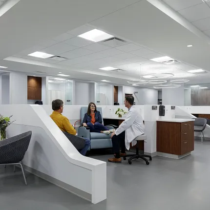 Modern Healthcare Facility with Commercial Homogeneous Sheet Vinyl Flooring Healthcare Facility with modern design featuring Commercial Homogeneous Sheet Vinyl flooring