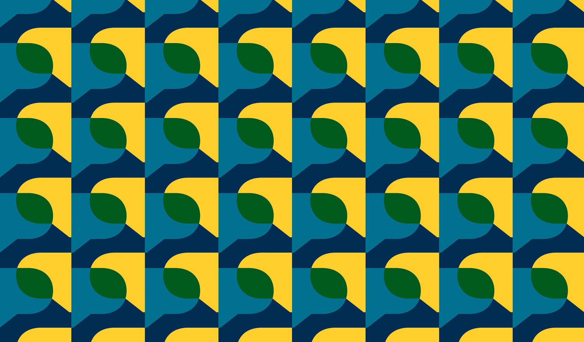 Geometric Patterned Flooring Design in Blue, Yellow, and Green Colorful geometric pattern with blue, yellow, and green shapes