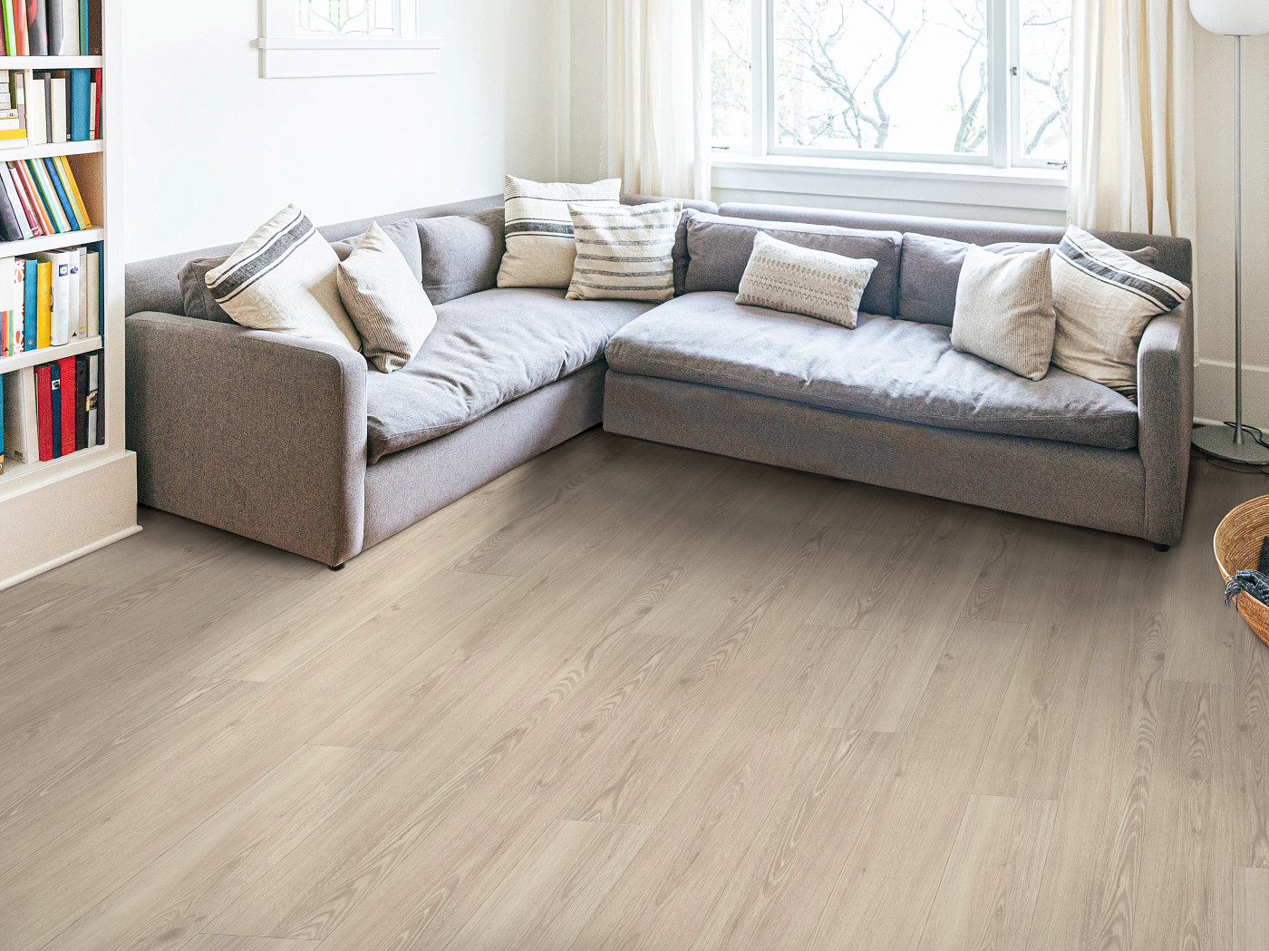 Dawn flooring, shown in a room
