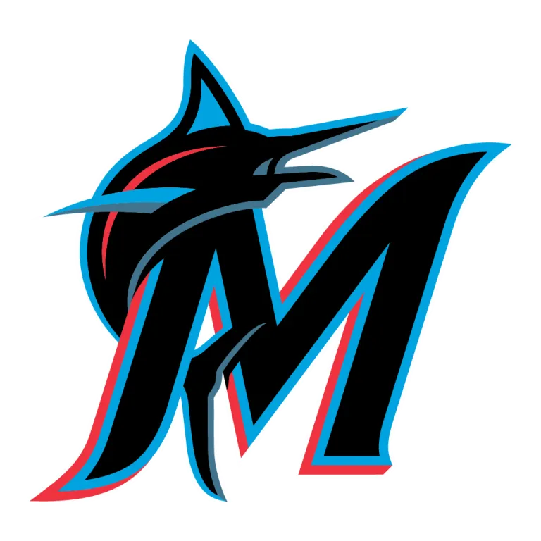 Miami Marlins M logo in bold stylized font