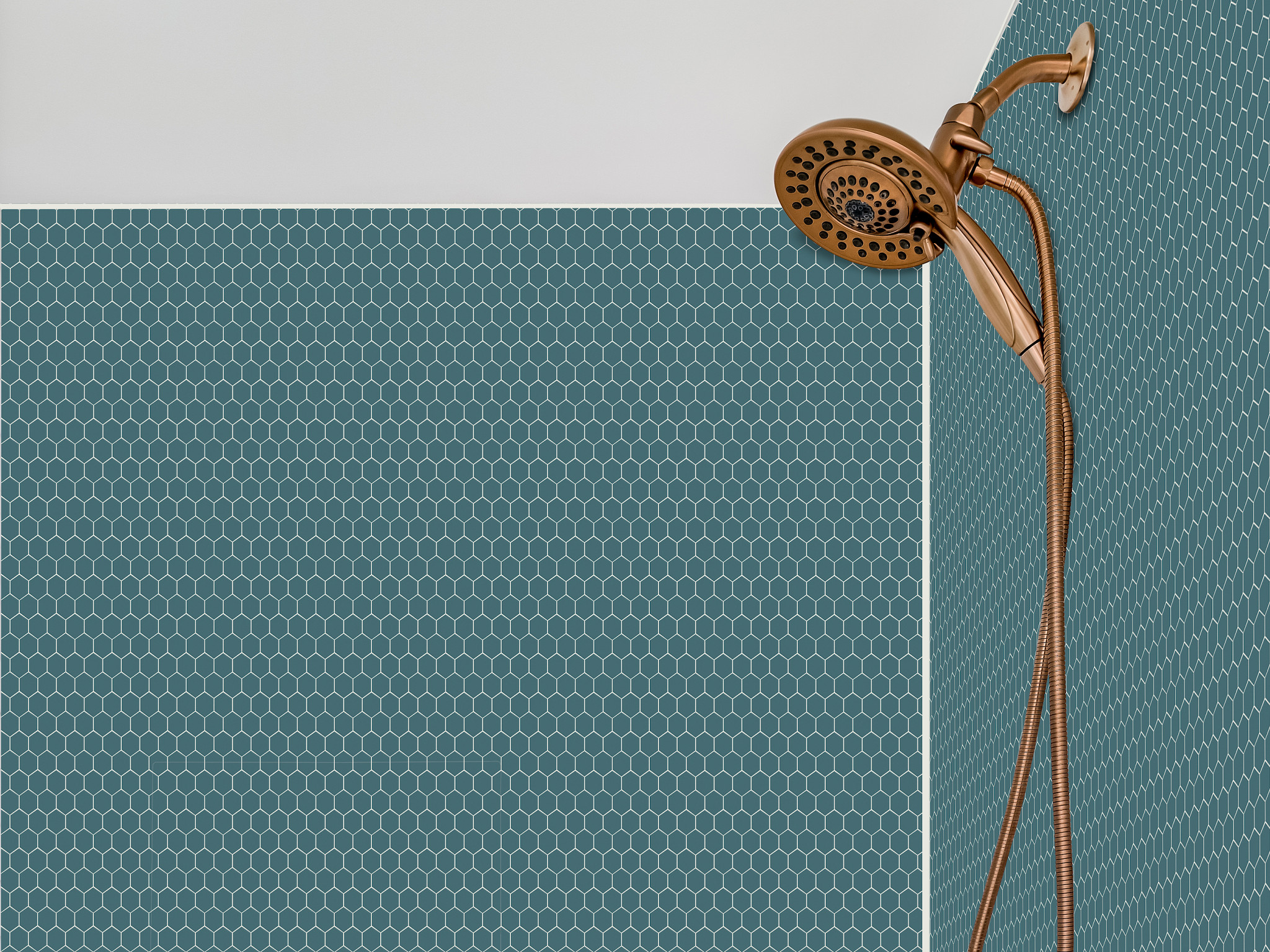 TECHNICOLOR DREAMS HEX MOS PEACOCK BLUE ROOM