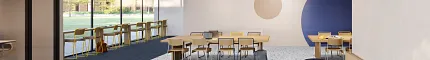Education Facility with Heavy Commercial PVC-Free EcoWorx Resilient Flooring Experiment in Exuberant and Observe in Beyond Installed Monolithic