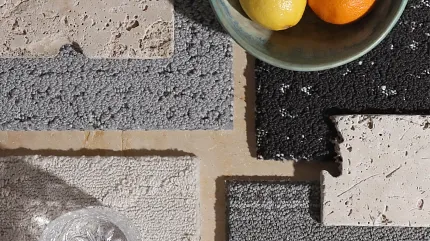 carpet and fruit images carpet and travertine samples with a bowl of fruit