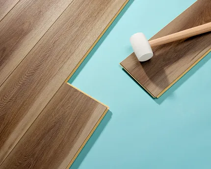 Easy to install wood look vinyl flooring for residential spaces Coretec Residential WPC vinyl flooring installation with wood look