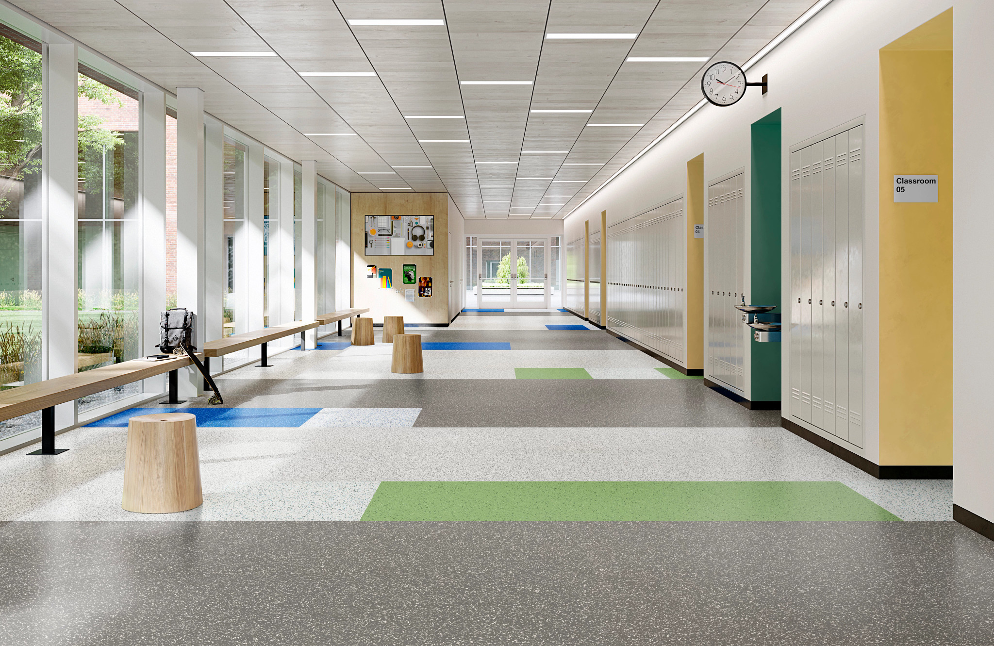 SOSOMARTページ Montage 4484V Solid Vinyl Tile Commercial Flooring