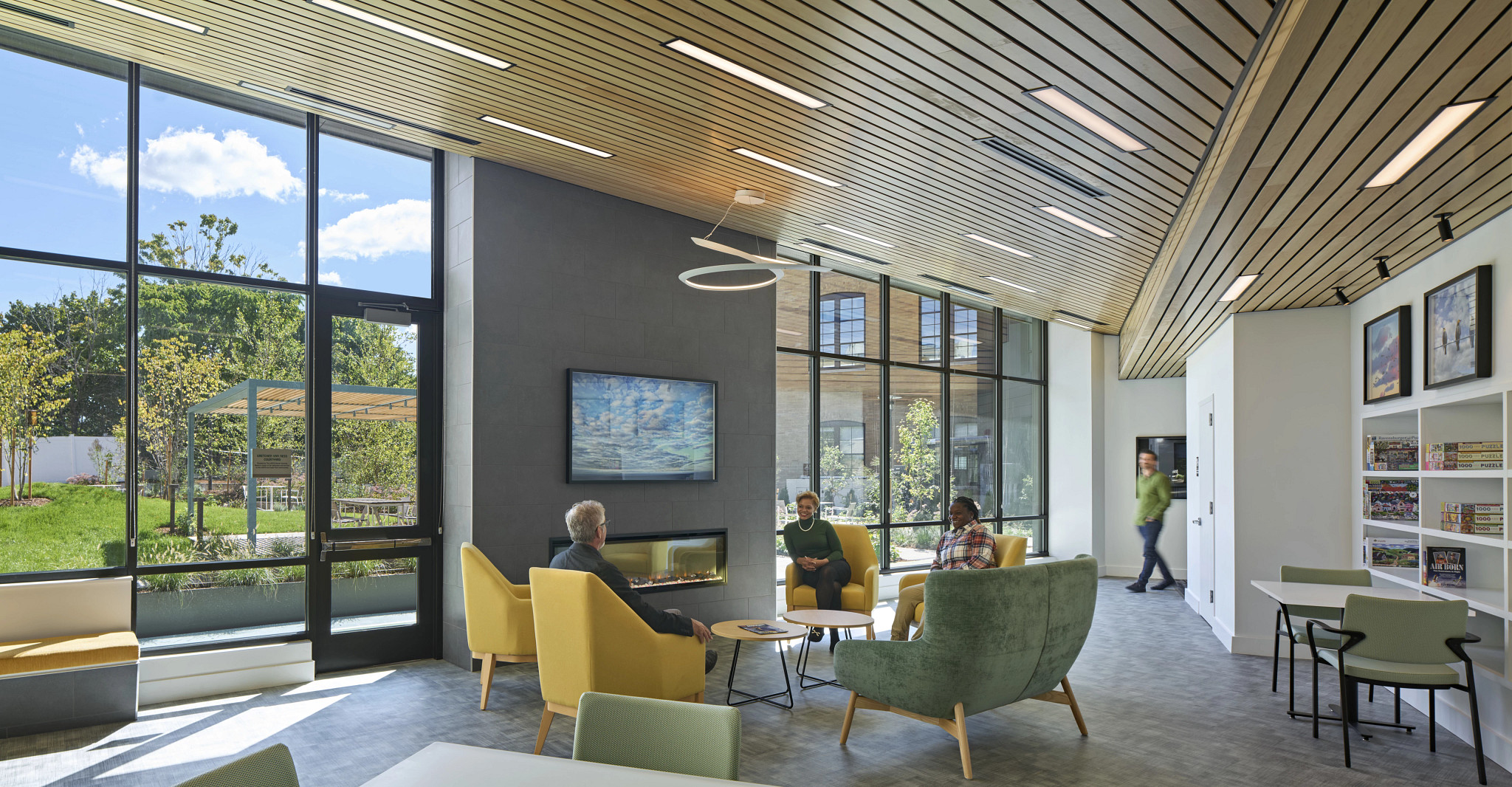 Public area in a senior living community