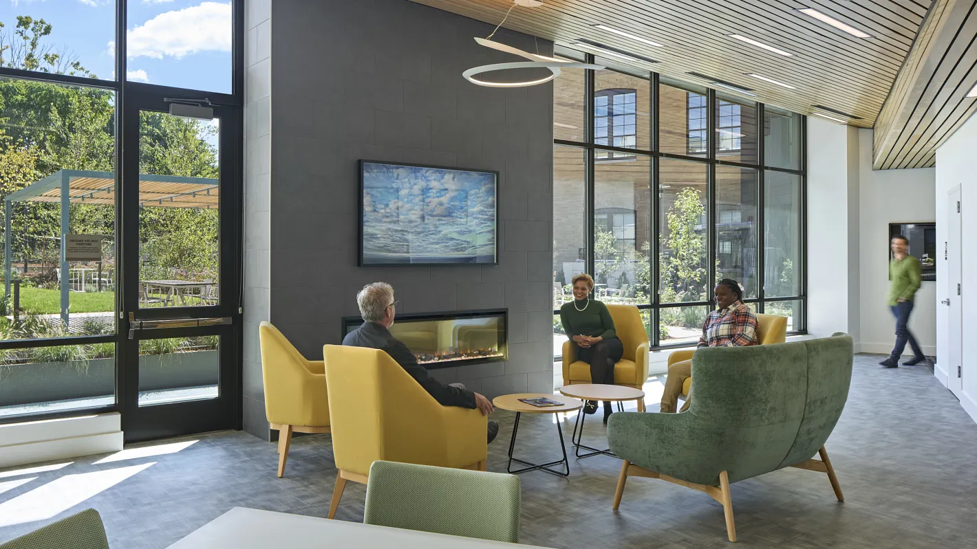 Public area in a senior living community