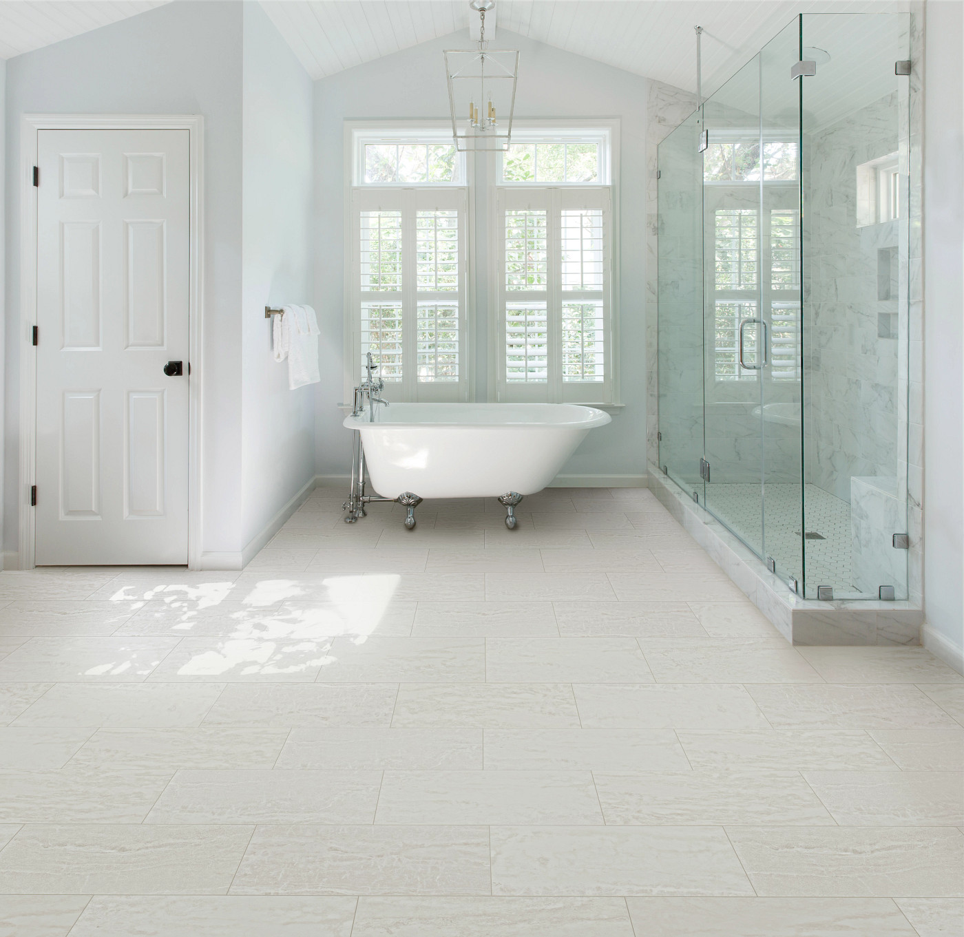 Mist flooring, shown in a room