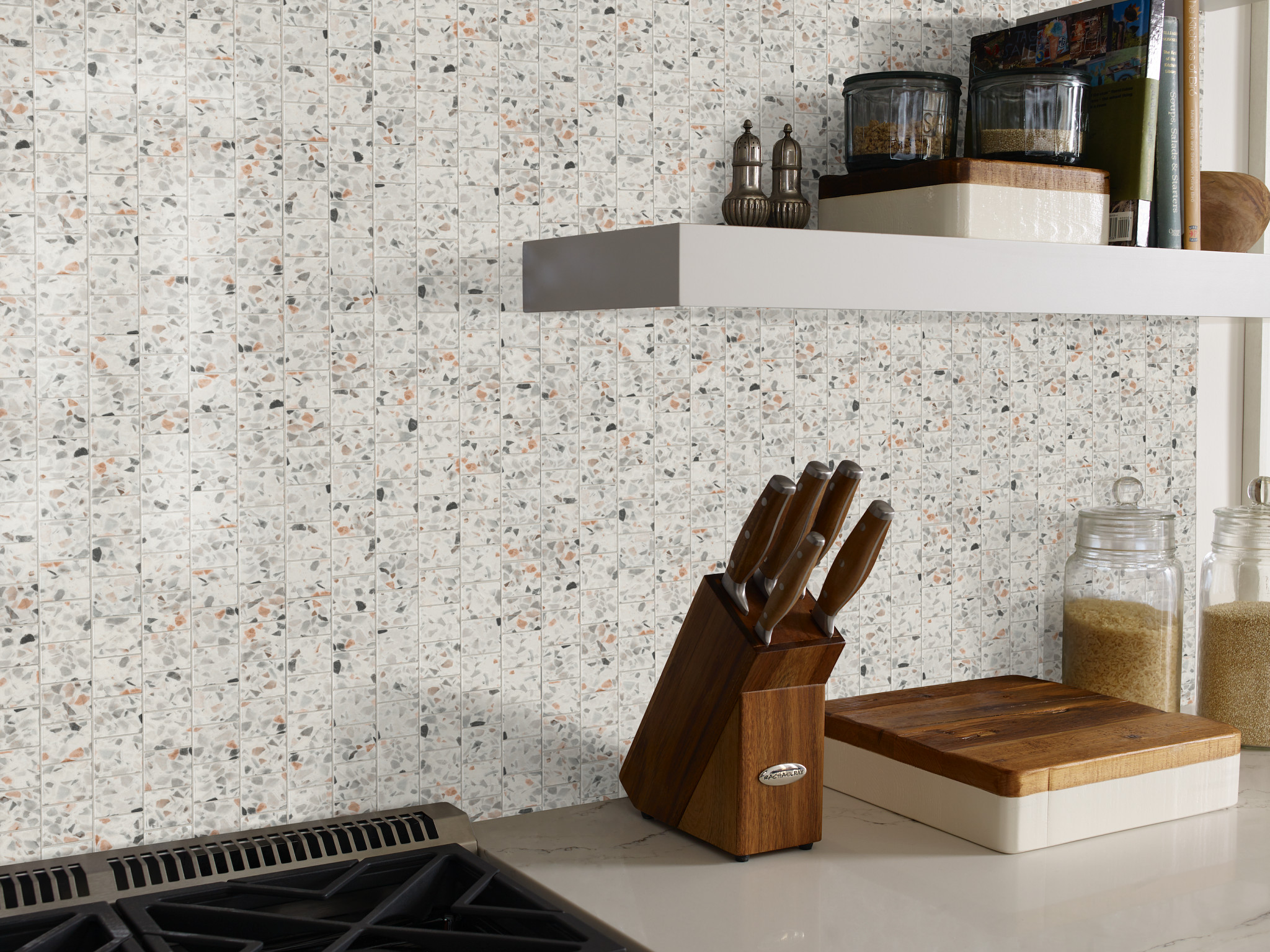 LUXE MODERNE 2"SQ MOS HOLLYWOOD MIX ROOM