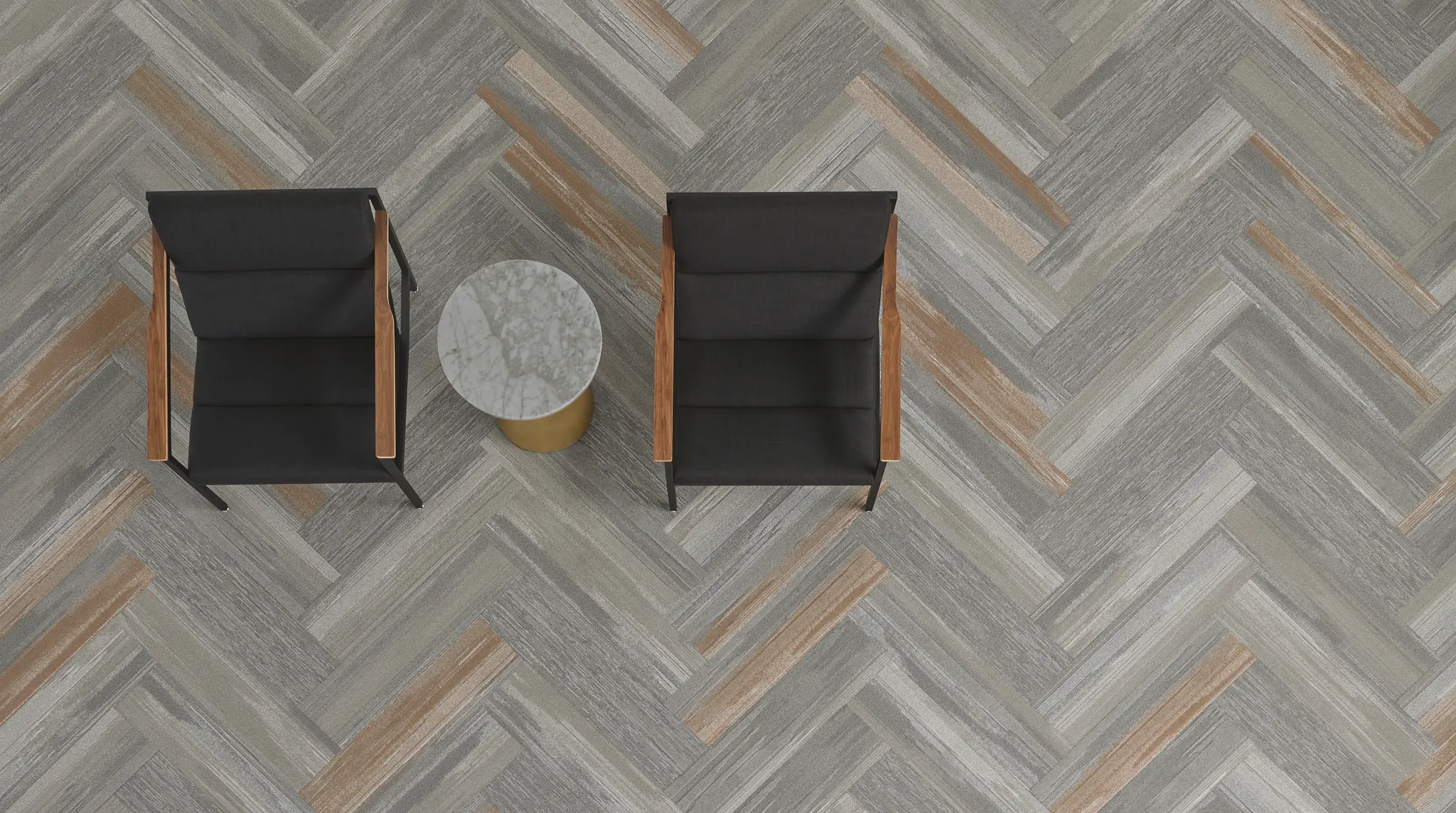 Relief en el color Past y Uncover en los colores Pewter + Weathered Birch