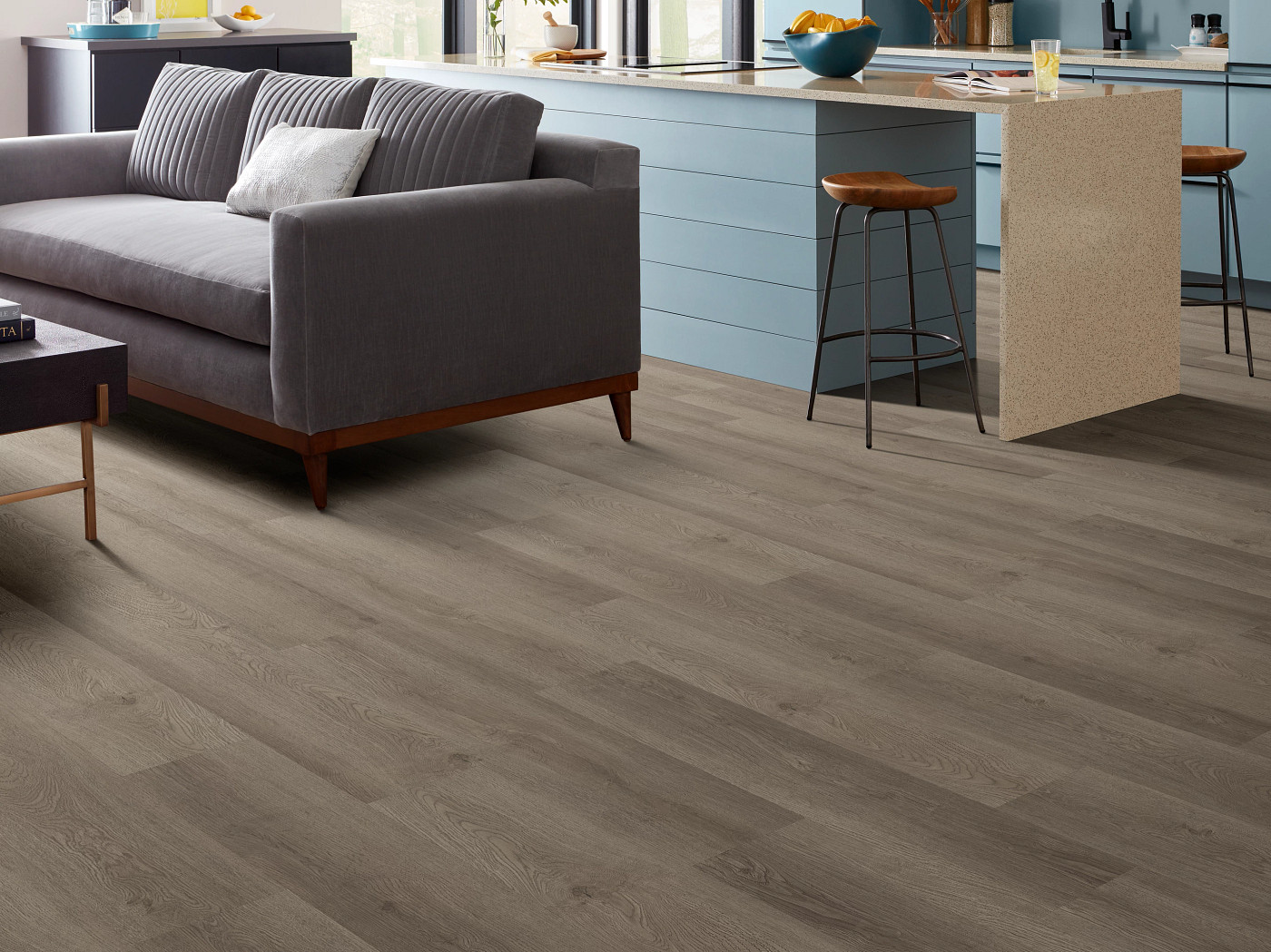 Blue Ridge flooring, shown in a room