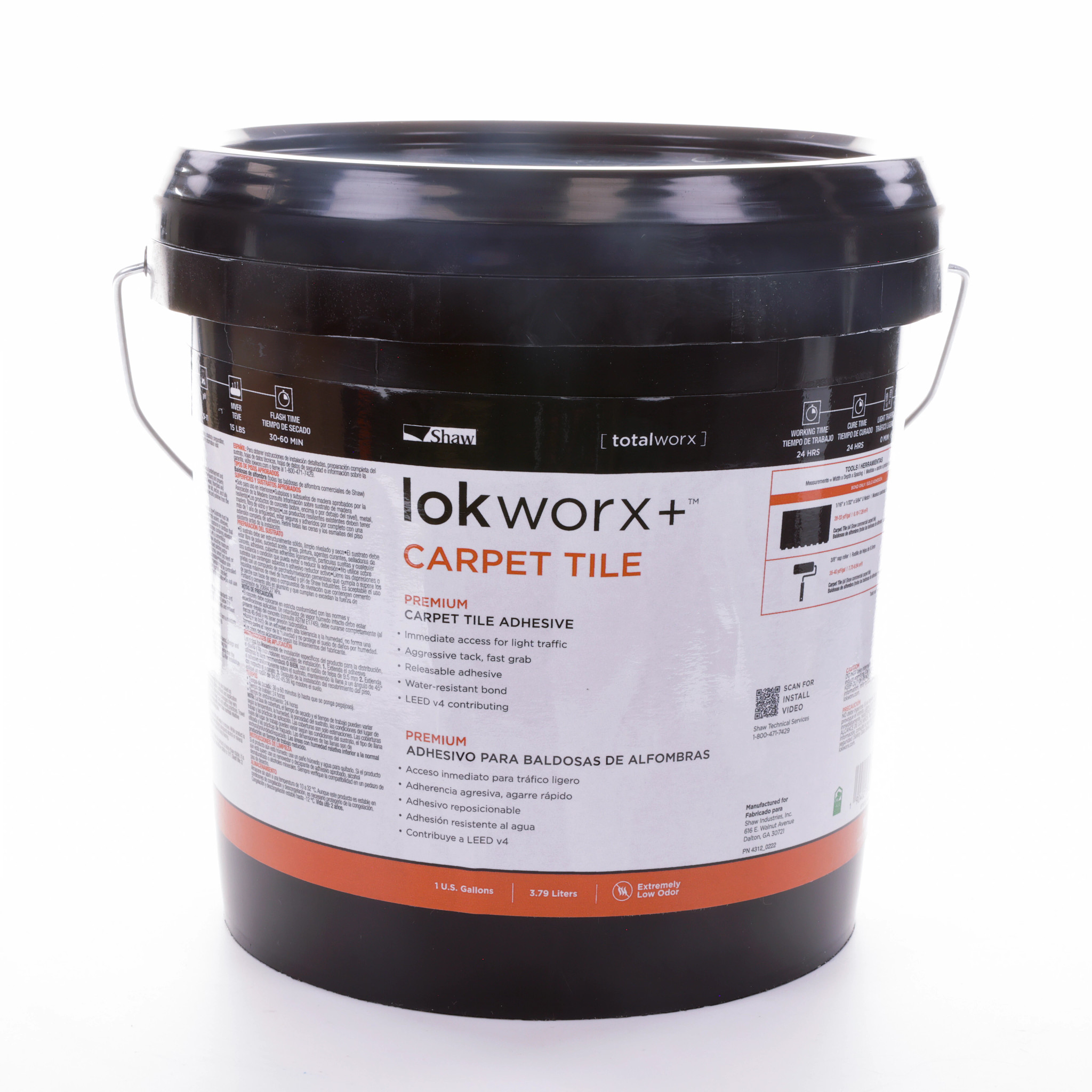 LokWorx+ Carpet Tile Adhesive: Fast, Releasable, Water-Resistant