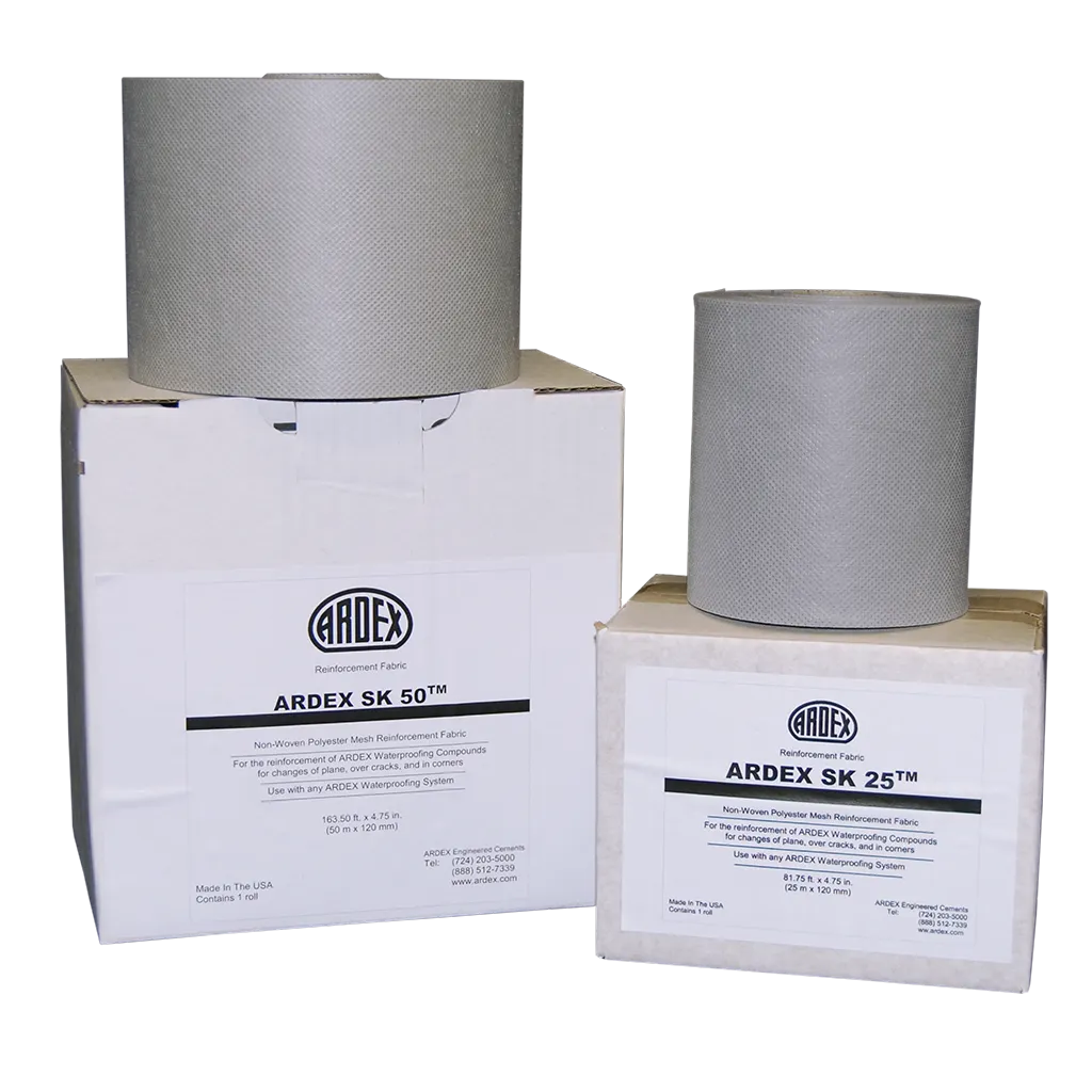 ARDEX SK 50 and SK 25 reinforcement fabric rolls