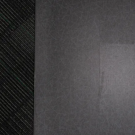 Durable LVT flooring in 48x12 inch dimensions Heavy commercial luxury vinyl tile swatch in dark tones