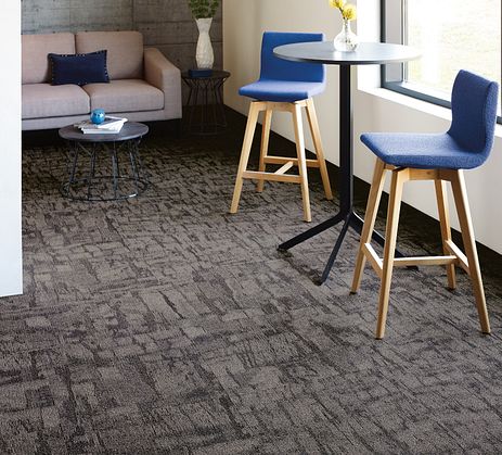 Highly detailed patterned carpet tile