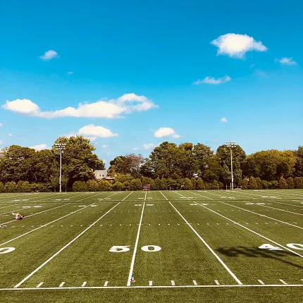 Brown University Berylson Family Fields Turf Brown University’s Berylson Family Fields featuring Shaw Sports Turf with detailed striping and a professional finish.