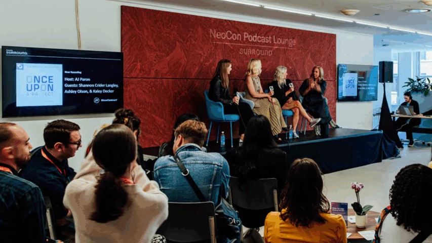 Panel at neocon discussing creative wellness