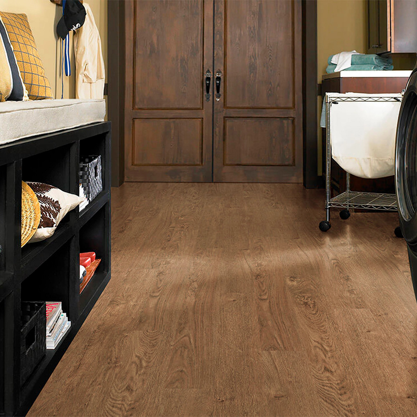 Northwoods Oak flooring, shown in a room