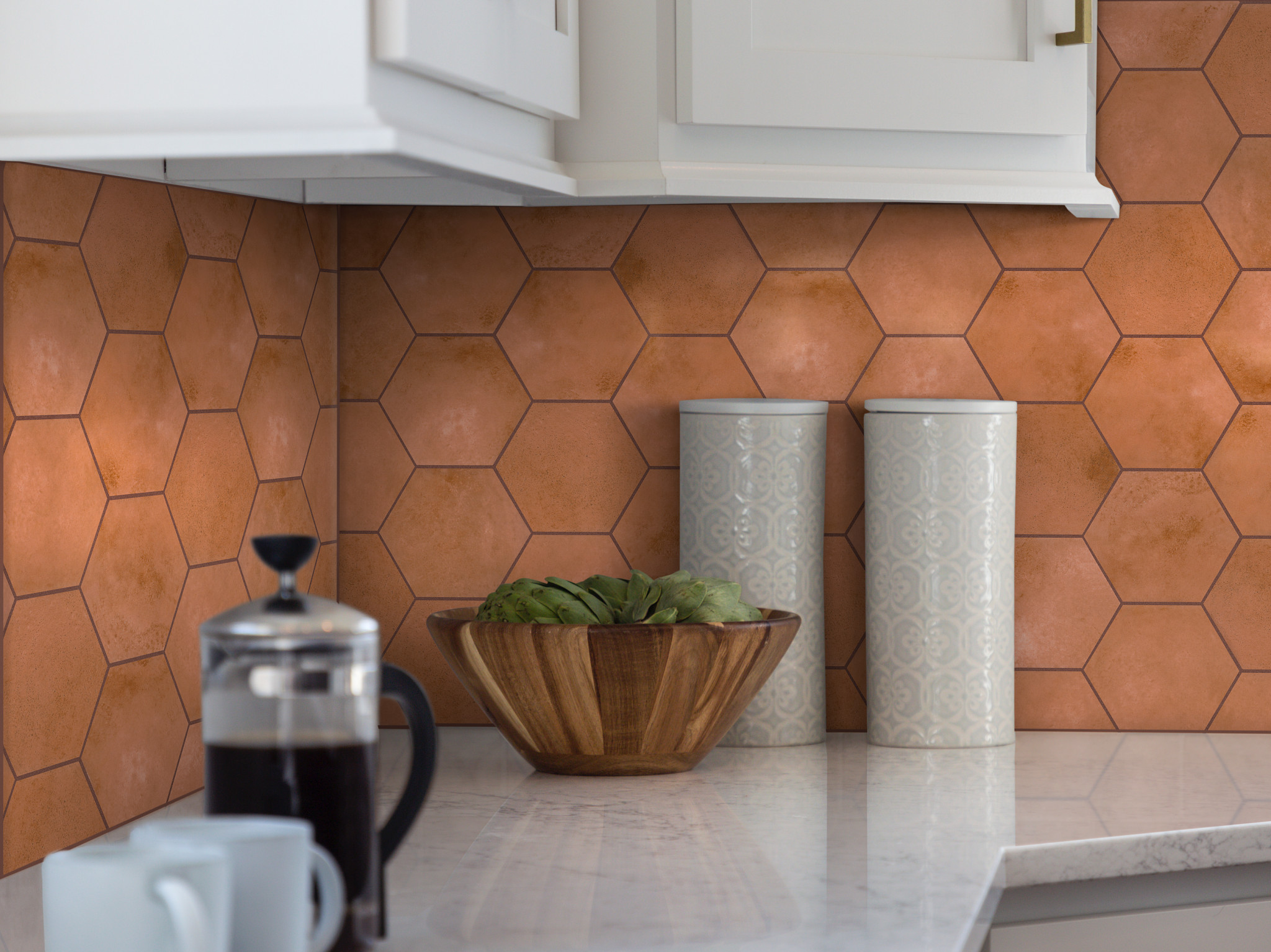 KALEIDOSCOPE 6X7 HEX MARIGOLD ROOM