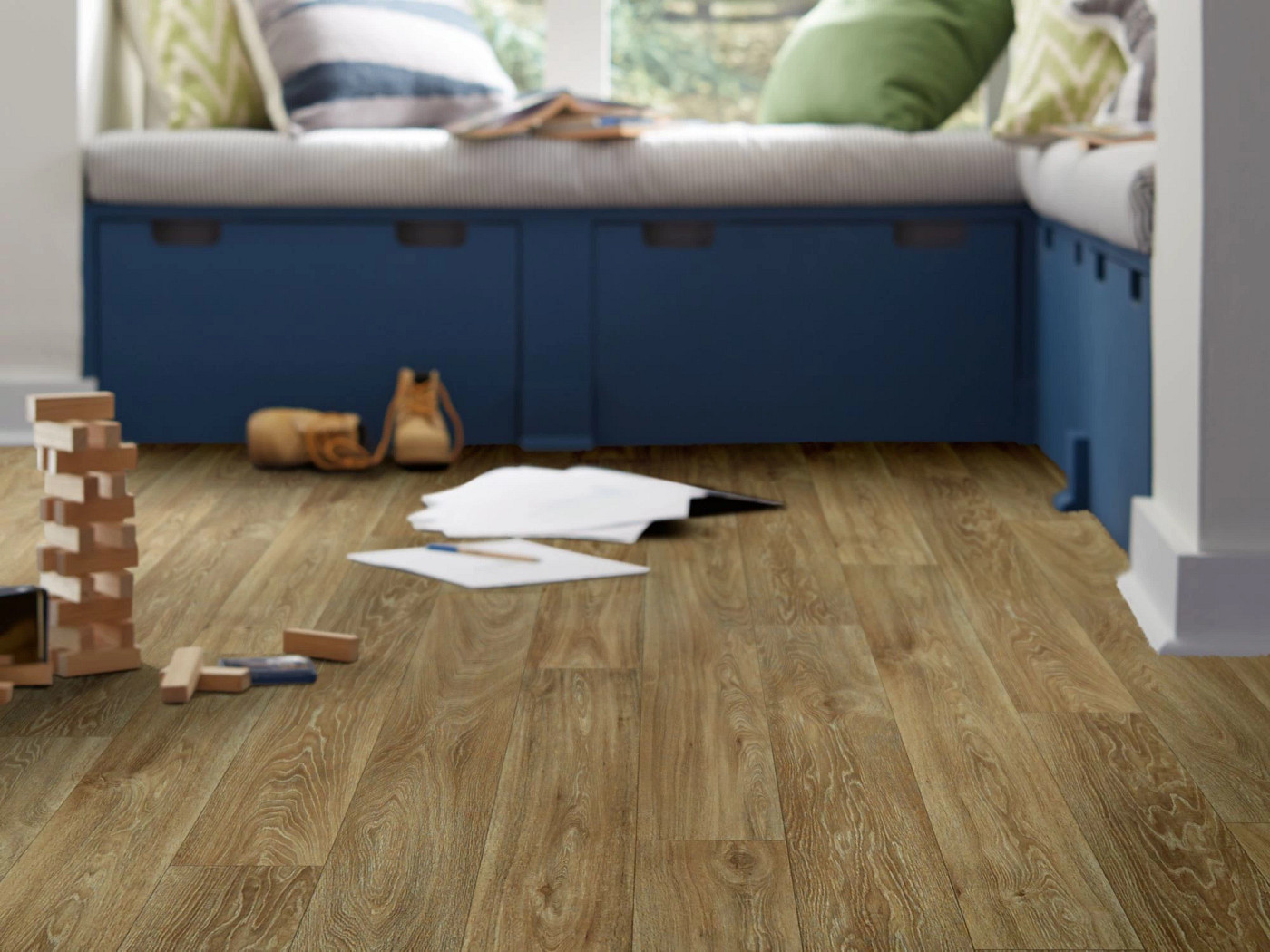 Nebraska flooring, shown in a room