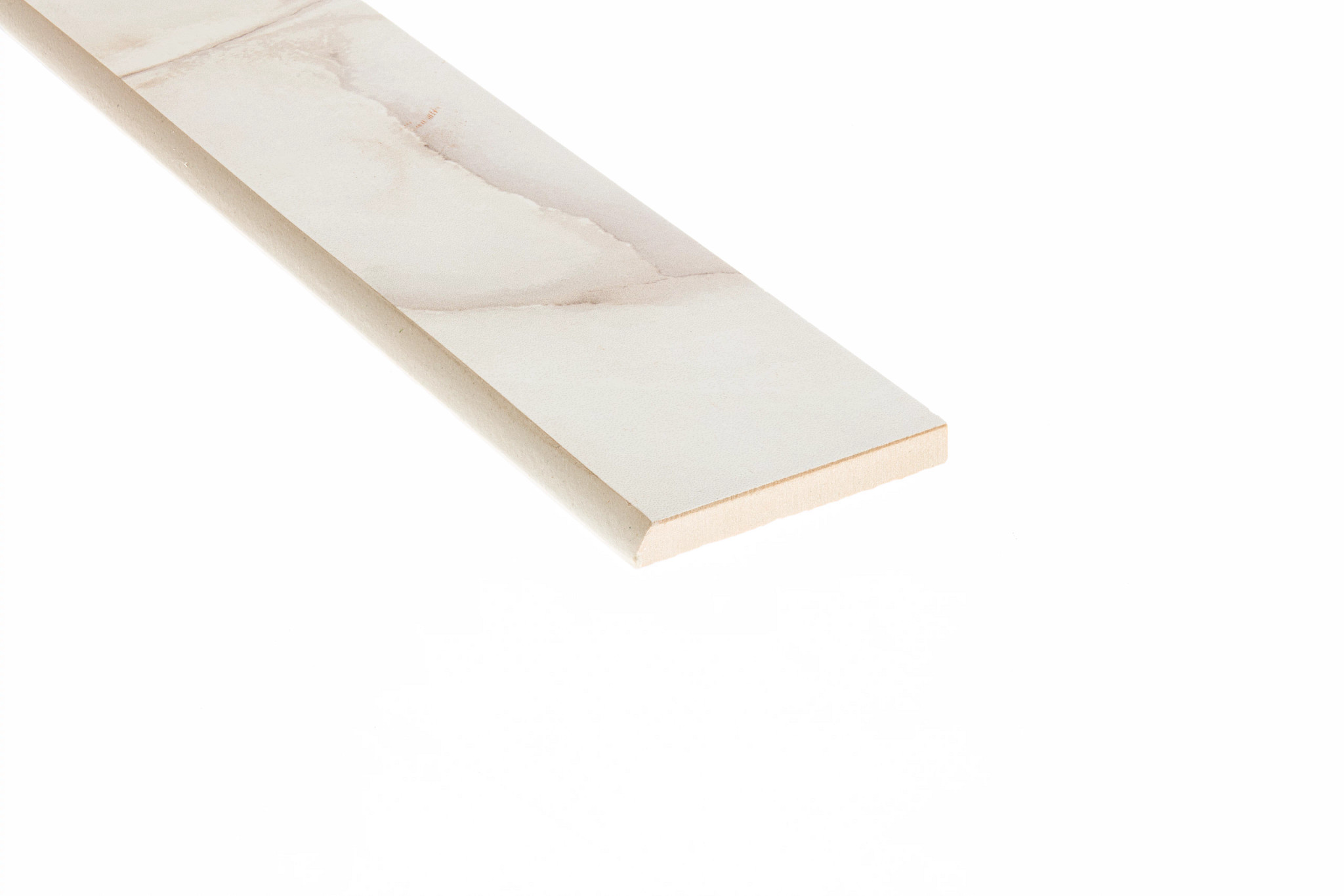 GEMSTONE BULLNOSE MATTE IVORY ANGLED