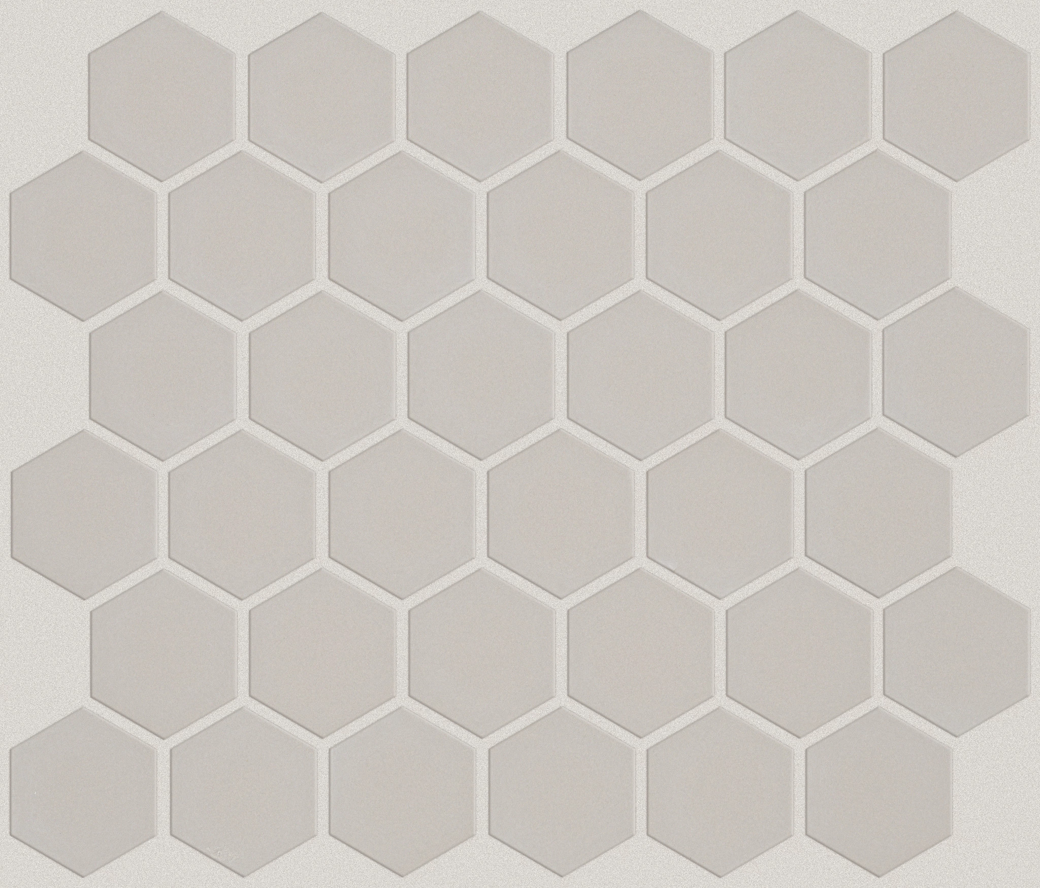 BAKER BLVD 2" HEX MATTE MOSAIC WARM GREY MAIN