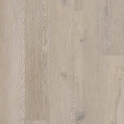 A warm beige vinyl floor with wood grain pattern