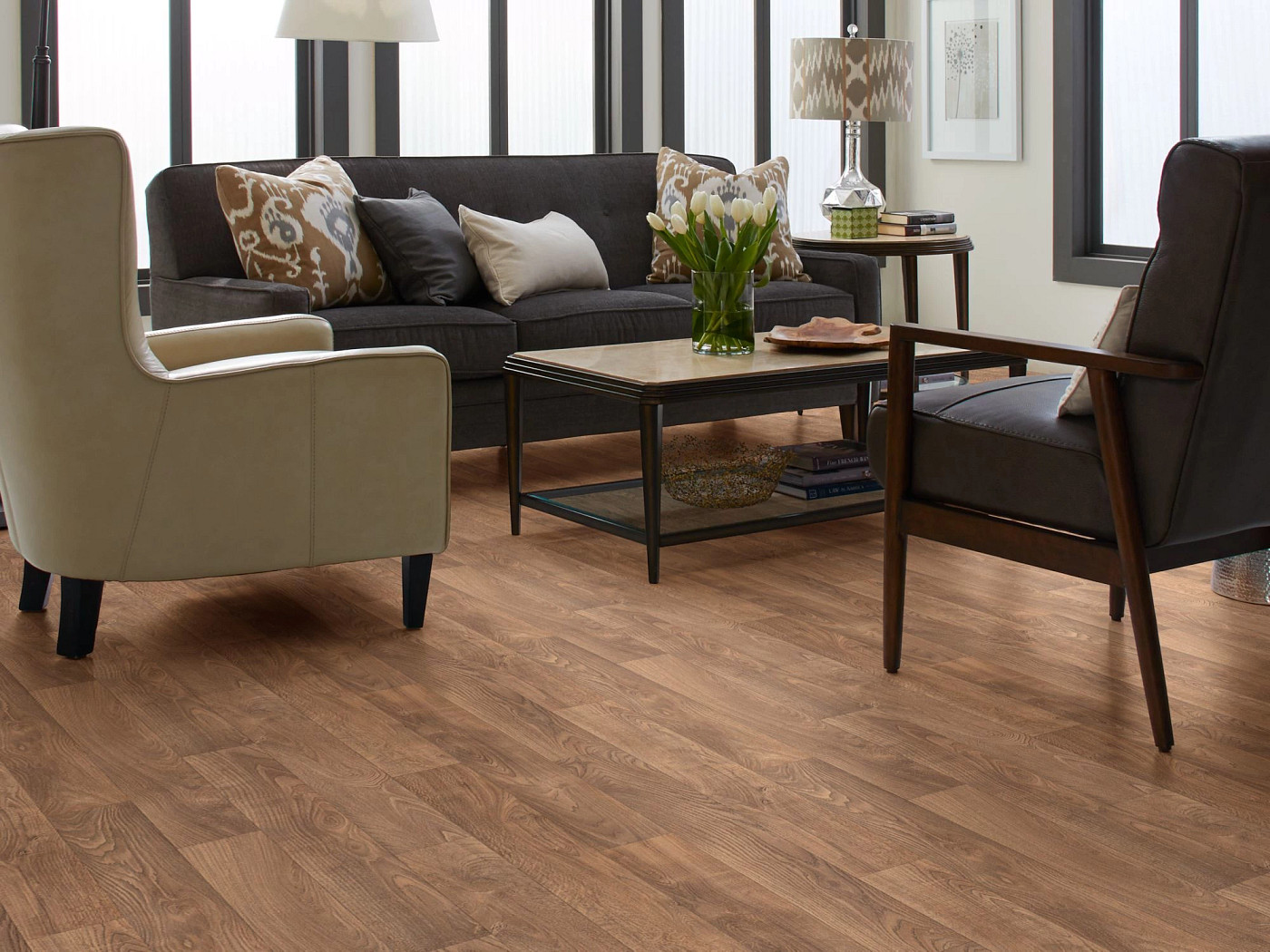 Madison flooring, shown in a room