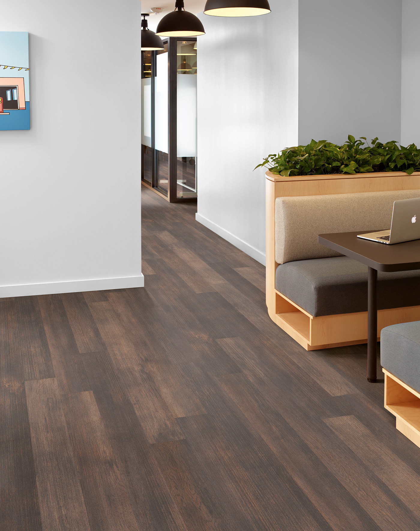 Thicket flooring, shown in a room