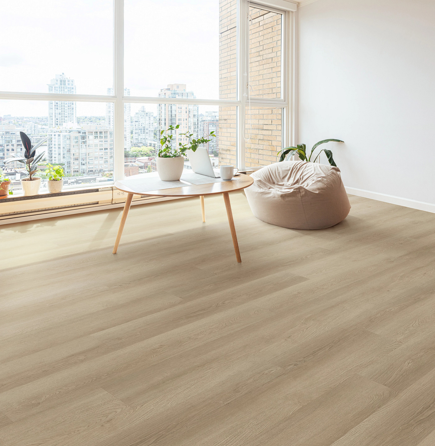 Pampas flooring, shown in a room