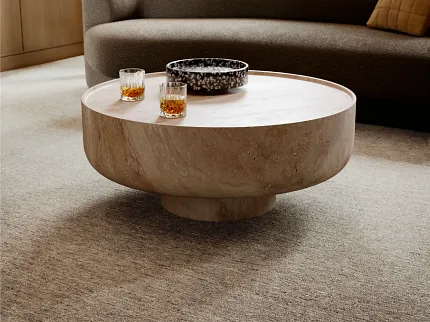 Beige Carpet and Hardwood Flooring in Stylish Living Room Elegant living room with beige carpet and hardwood flooring