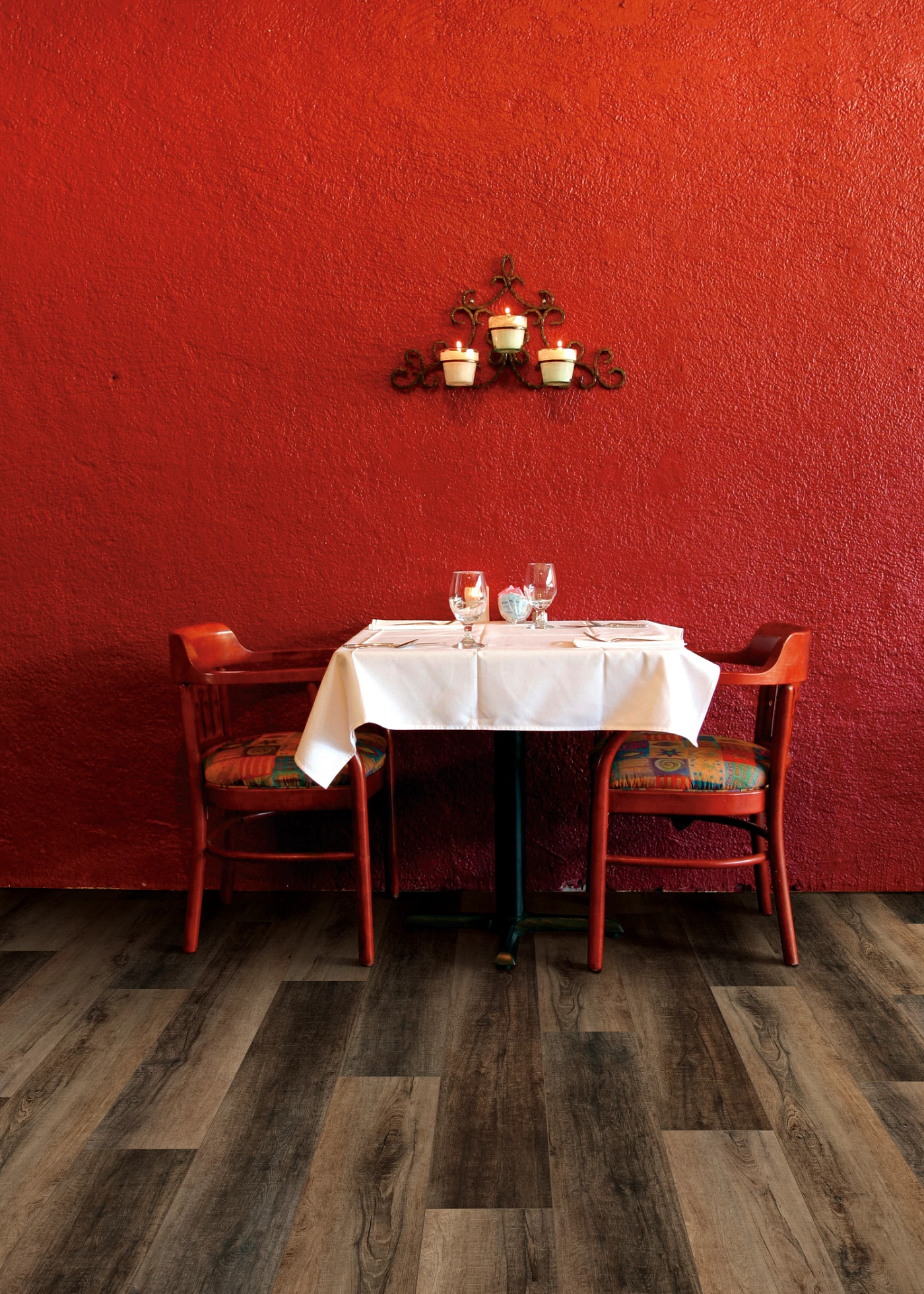 Cheshire Elm flooring, shown in a room